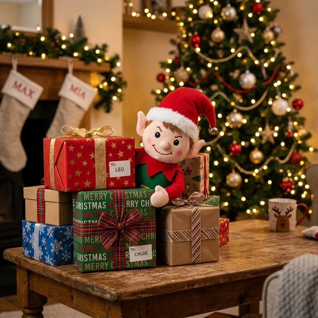 Mischievous Christmas Elf Plush - Weird Holiday Magic